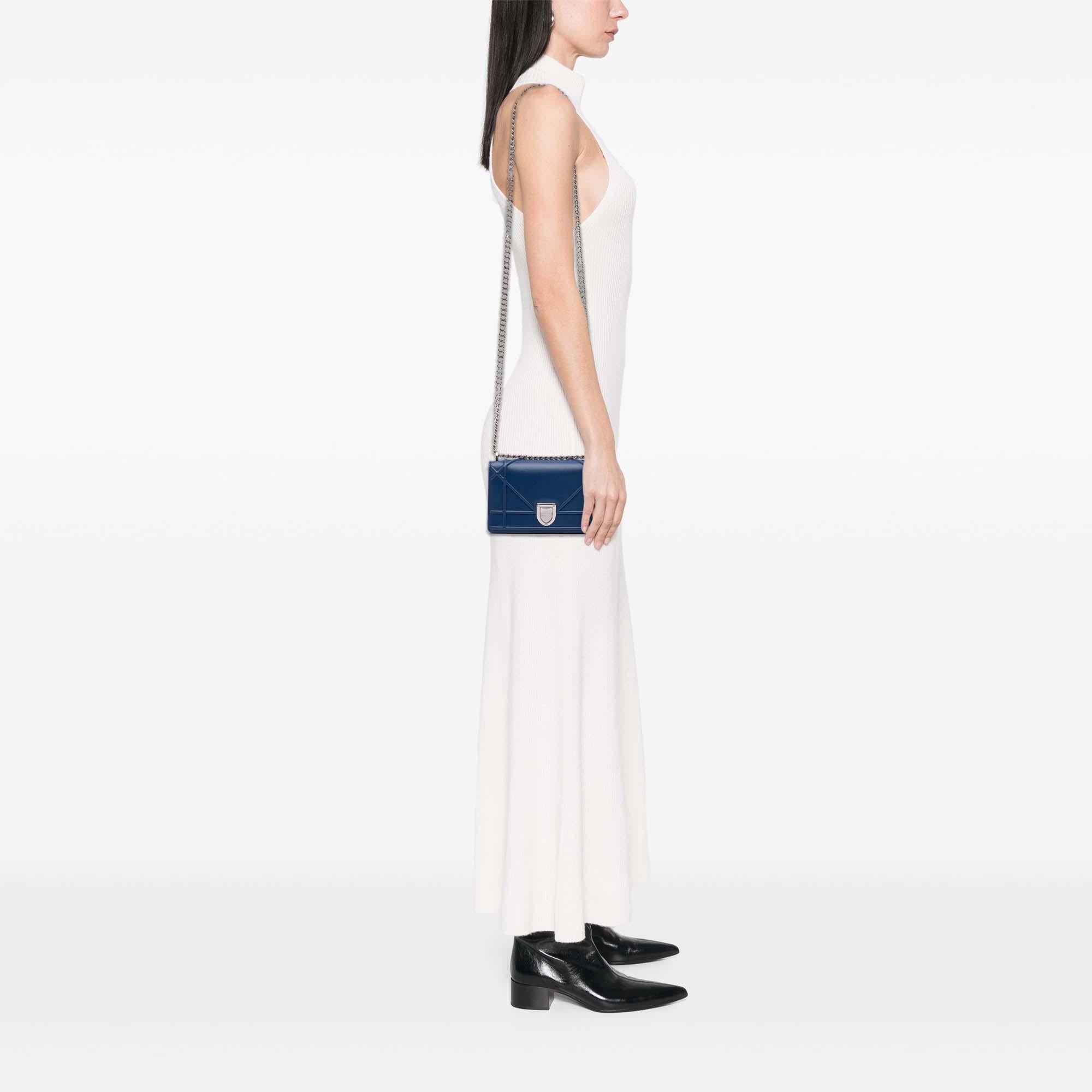 Dior Mini Lambskin Diorama Flap