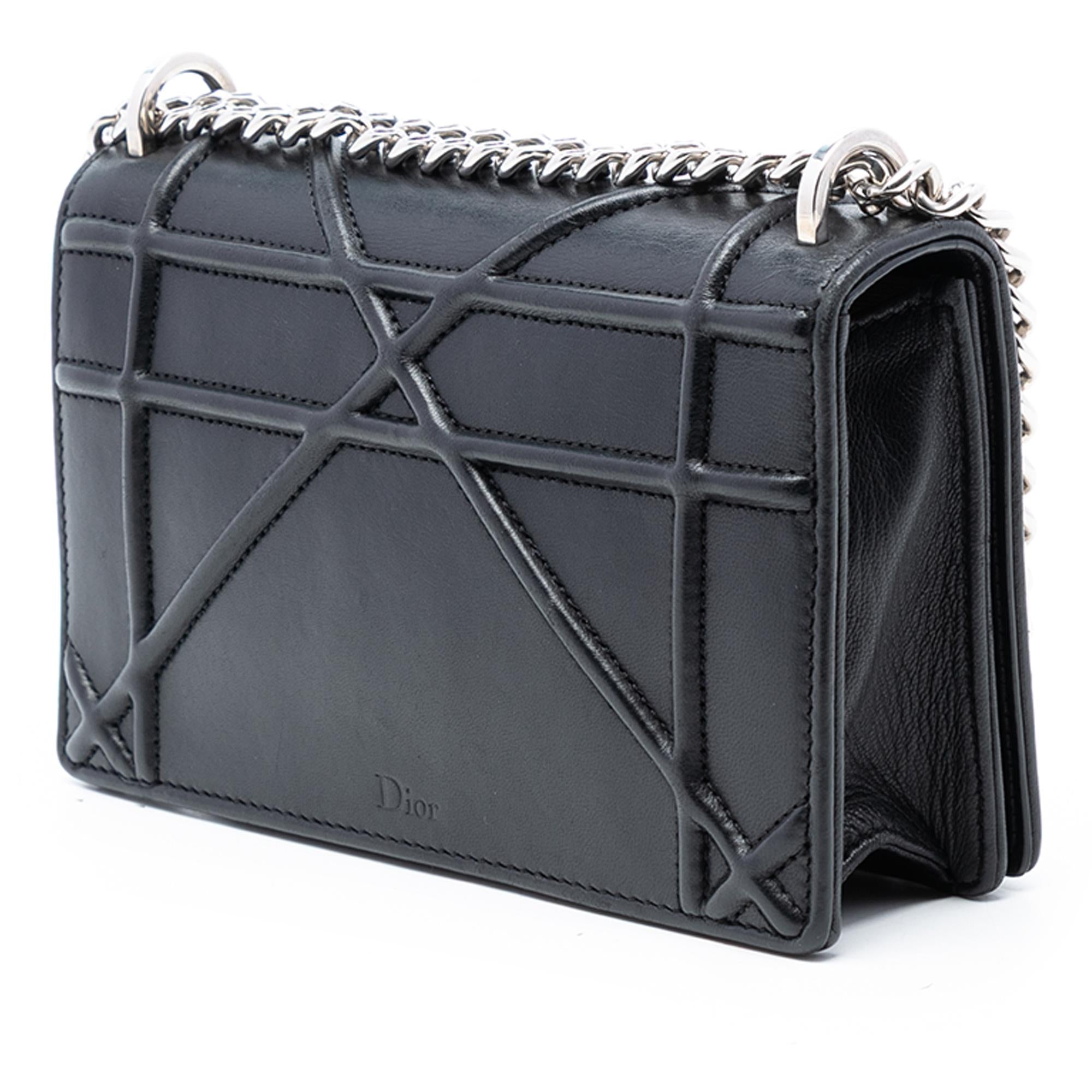 Dior Mini Lambskin Diorama Flap