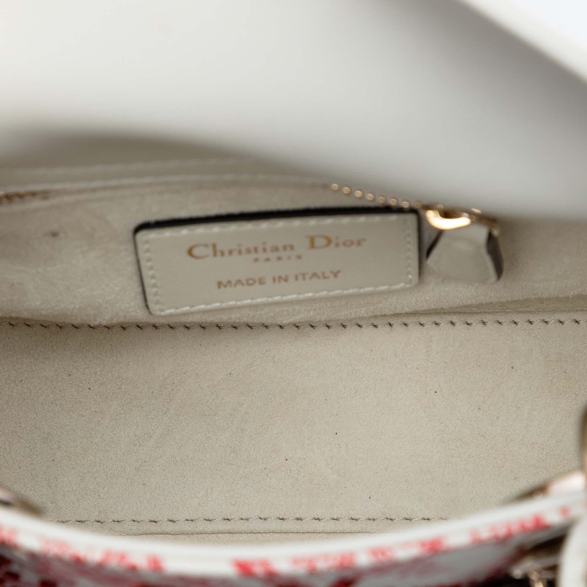 Dior Mini Lambskin Floral Toile de Jouy Lady Dior