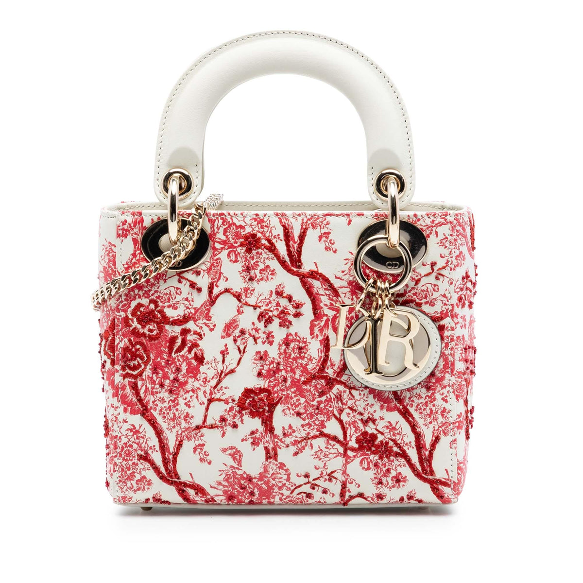 Dior Mini Lambskin Floral Toile de Jouy Lady Dior