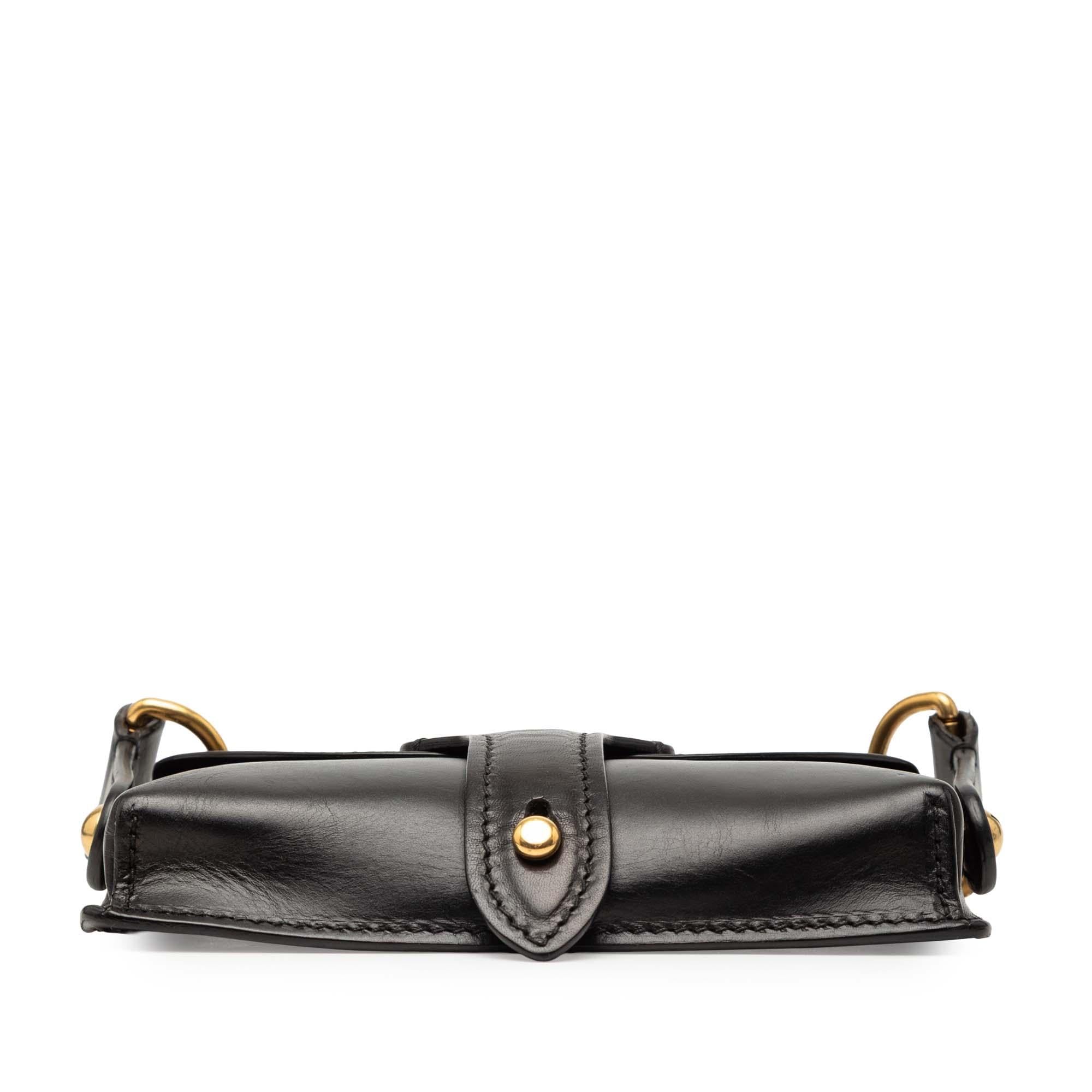 Dior Mini Leather D Bee Saddle Bag