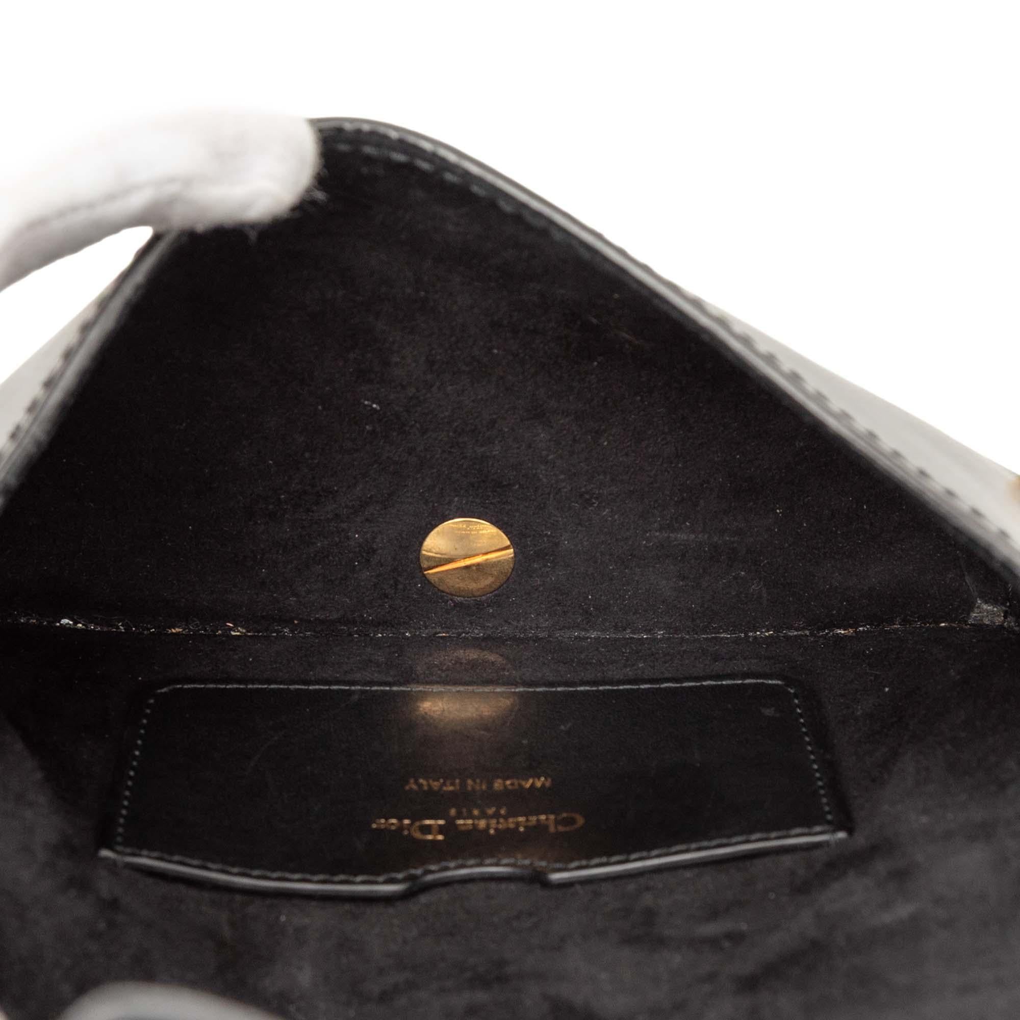 Dior Mini Leather D Bee Saddle Bag