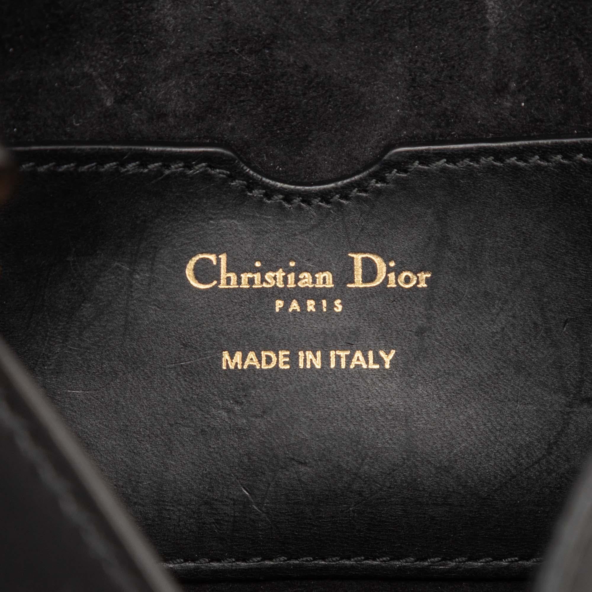 Dior Mini Leather D Bee Saddle Bag