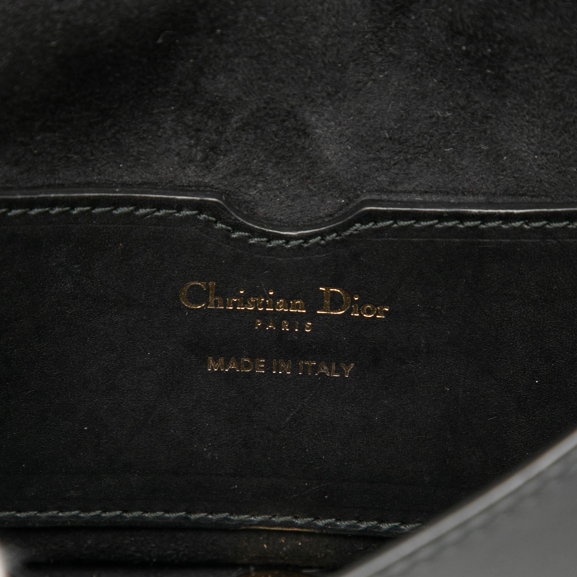 Dior Mini Leather D Bee Saddle Bag
