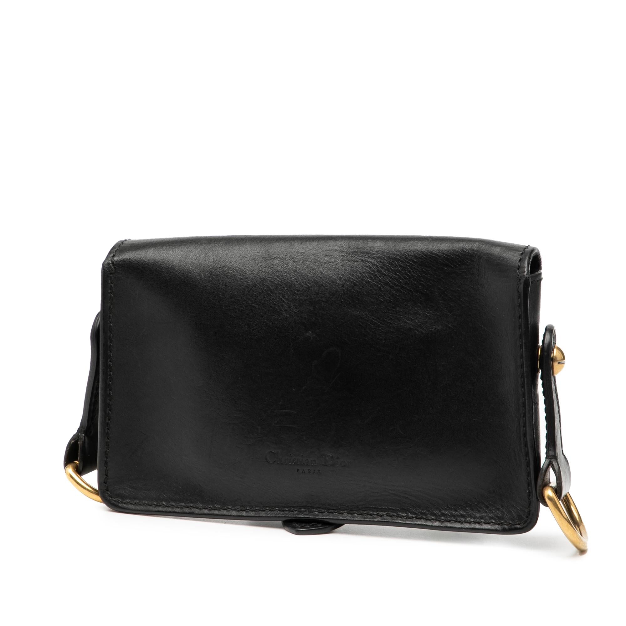 Dior Mini Leather D Bee Saddle Bag