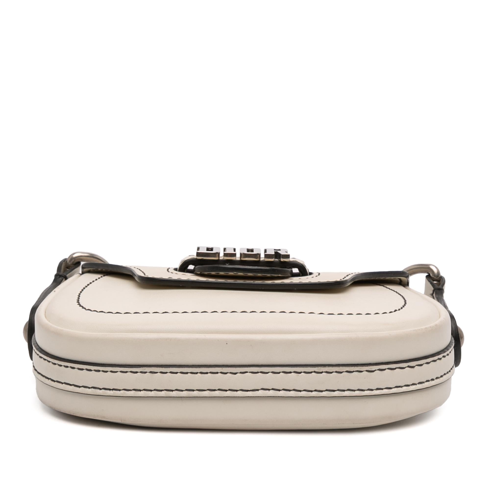 Dior Mini Leather D Fence Saddle Bag