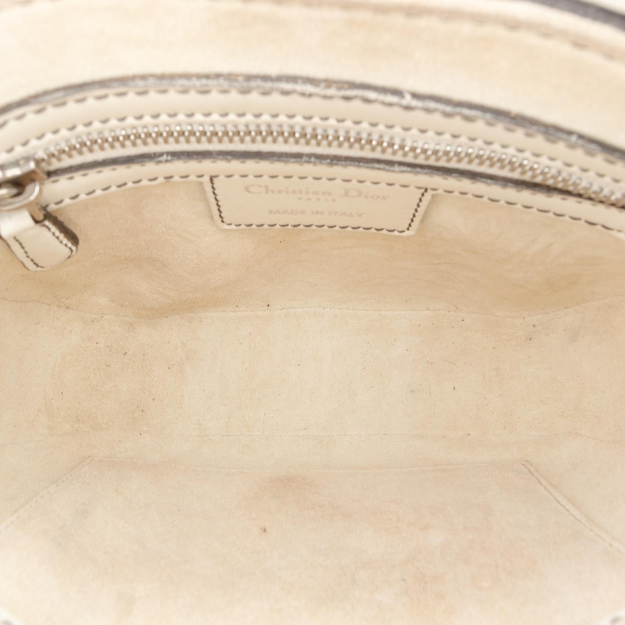 Dior Mini Leather D Fence Saddle Bag