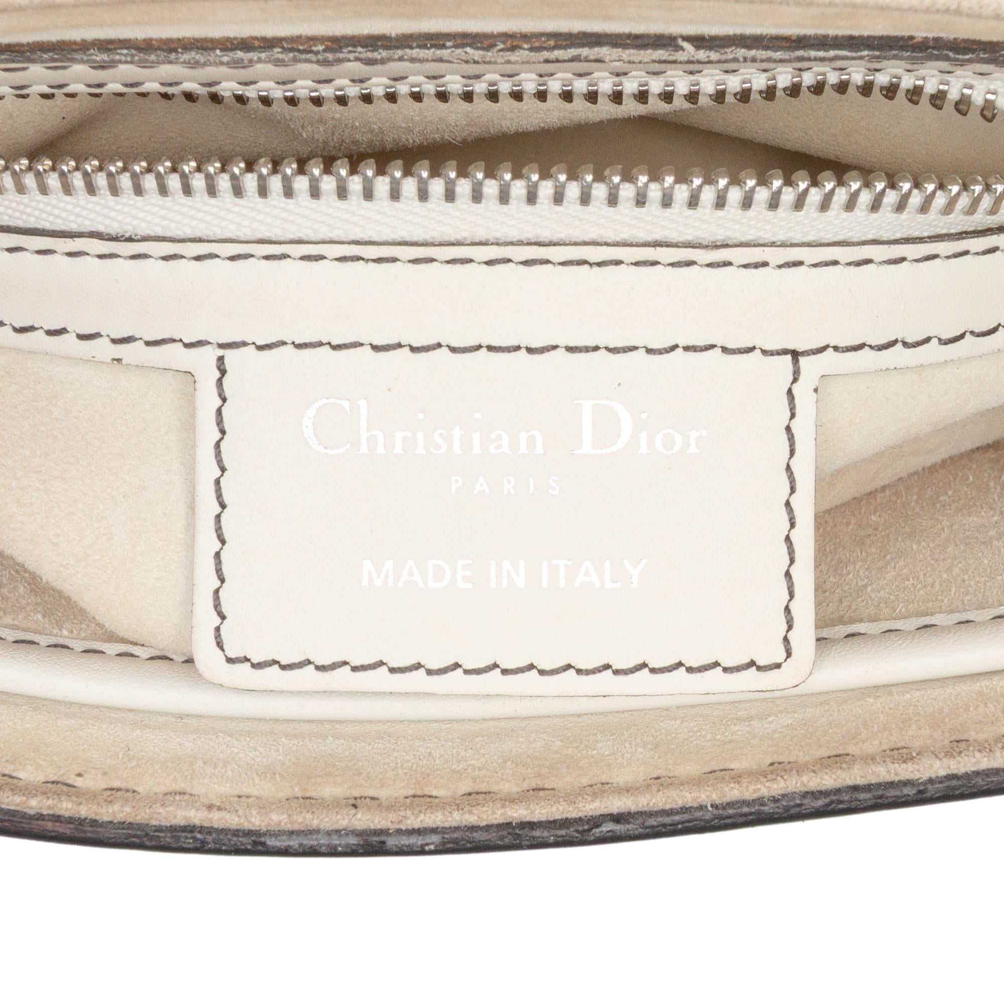 Dior Mini Leather D Fence Saddle Bag