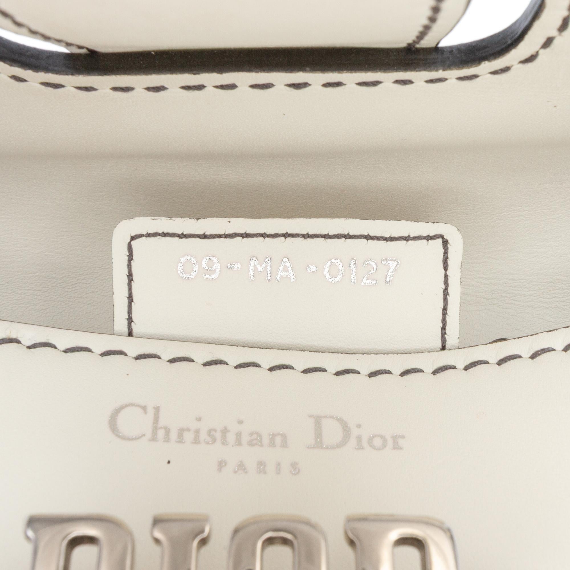 Dior Mini Leather D Fence Saddle Bag