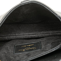 Dior Mini Leather Saddle Bag
