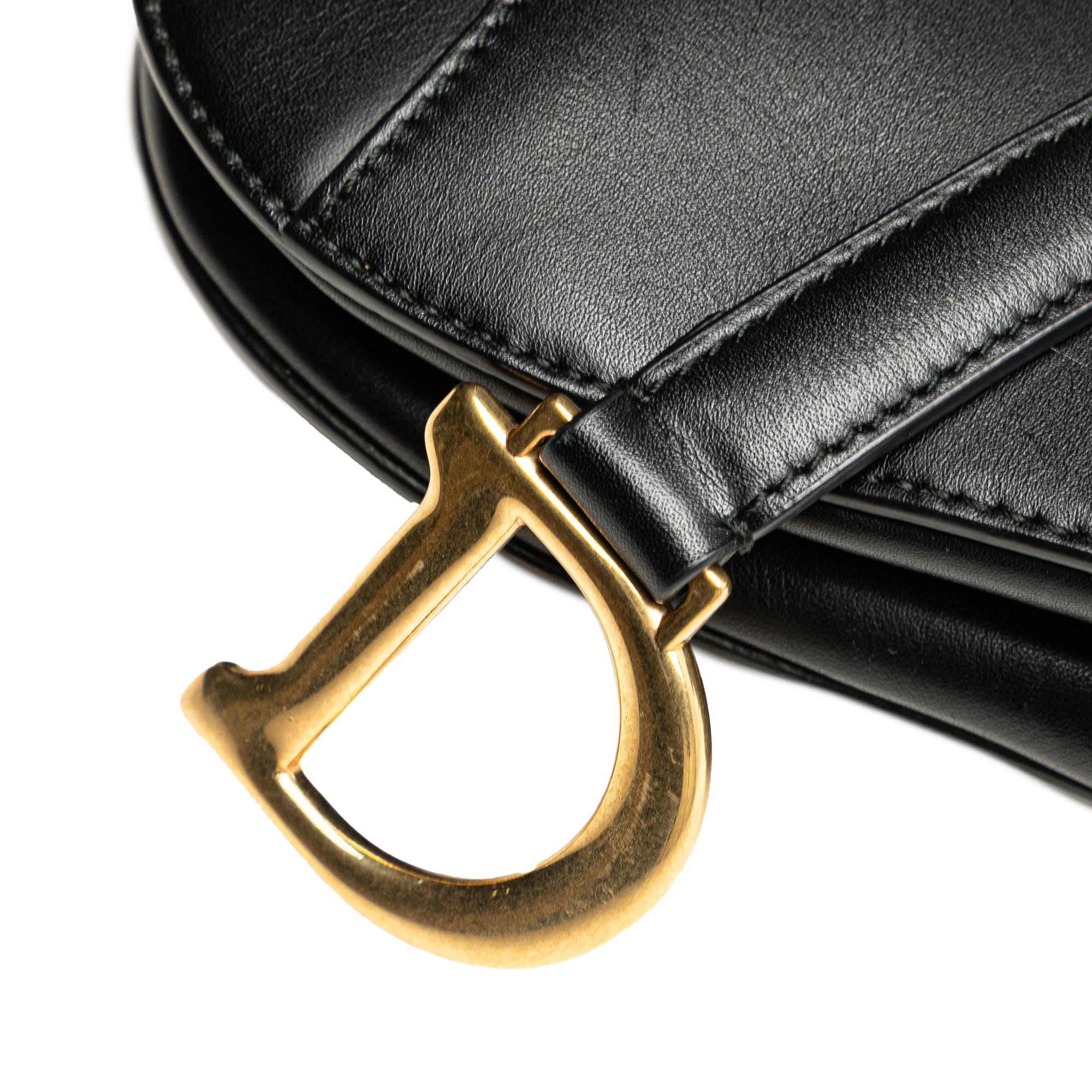 Dior Mini Leather Saddle Bag