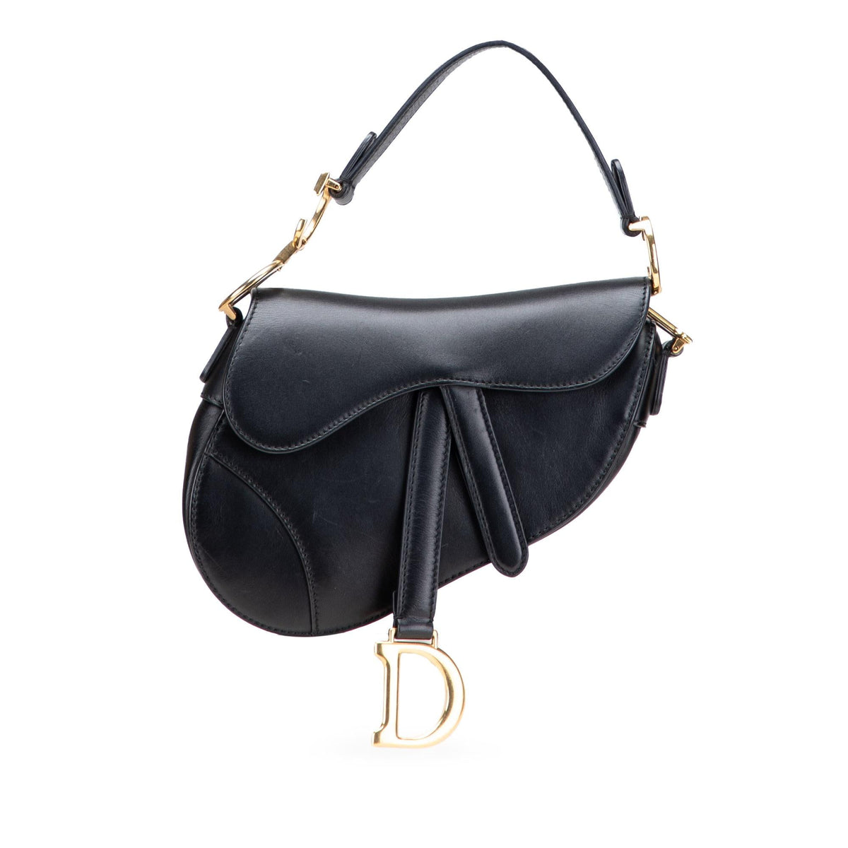 Dior Mini Leather Saddle Bag