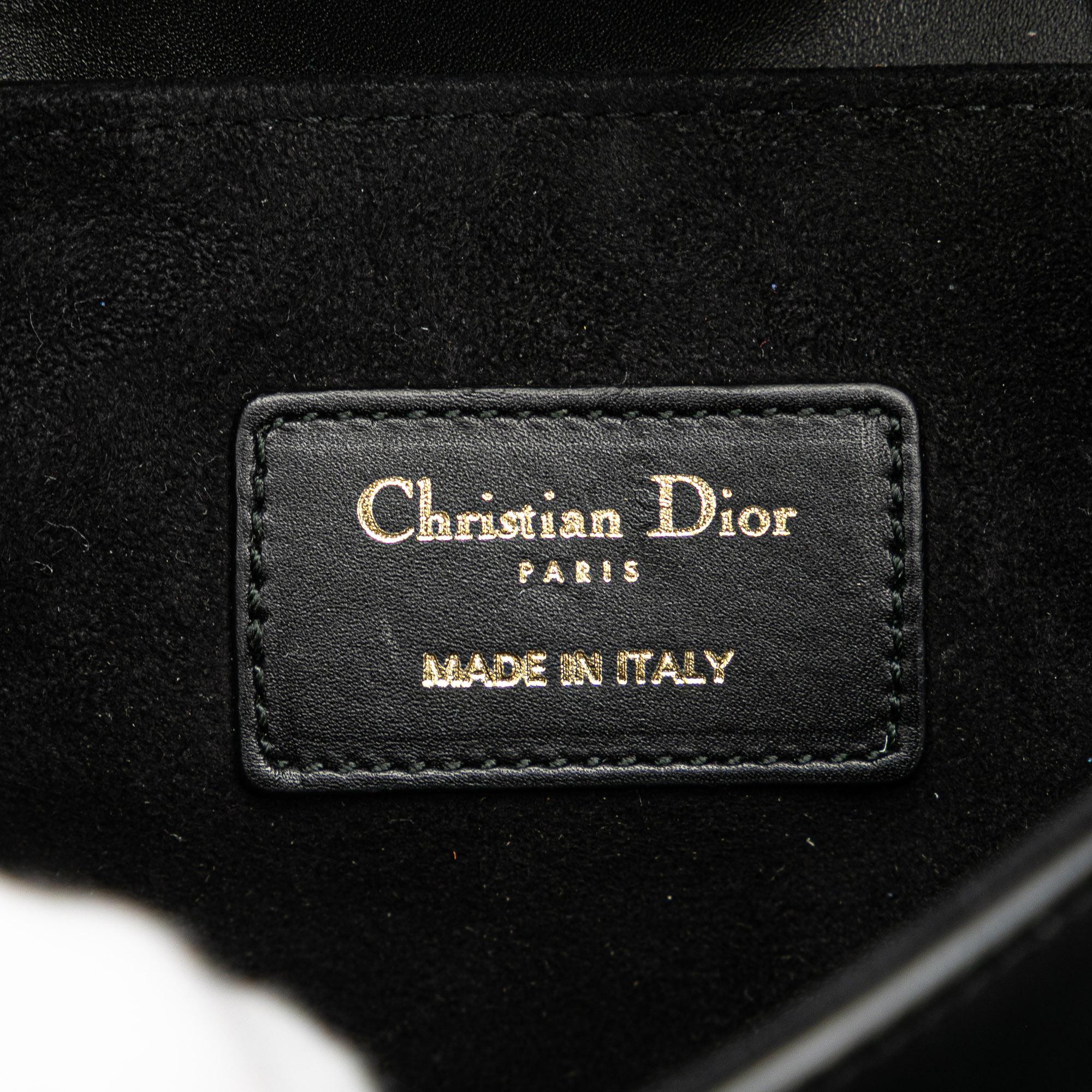 Dior Mini Leather Saddle Bag