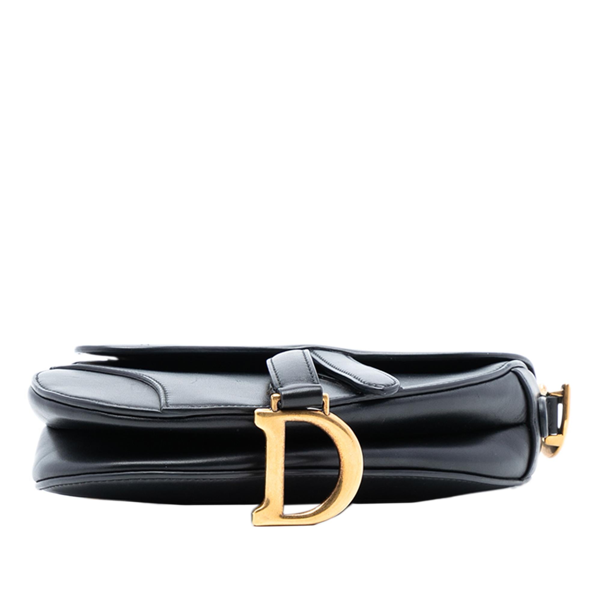 Dior Mini Leather Saddle Bag