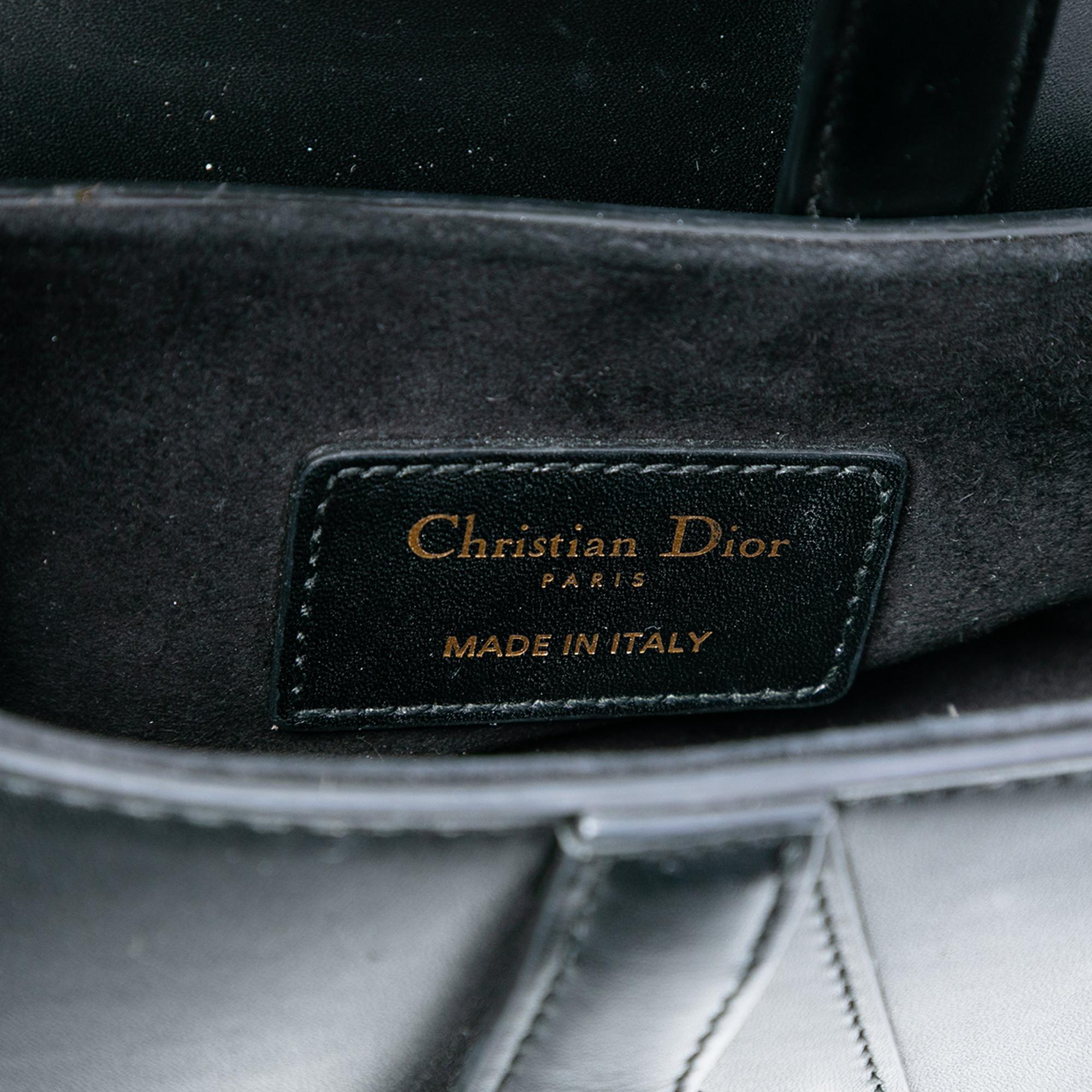 Dior Mini Leather Saddle Bag