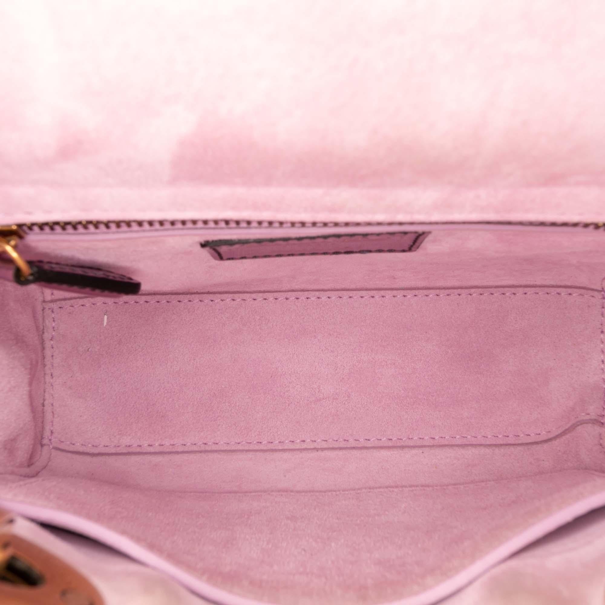 Dior Mini Metallic Glazed Calfskin Lady Dior
