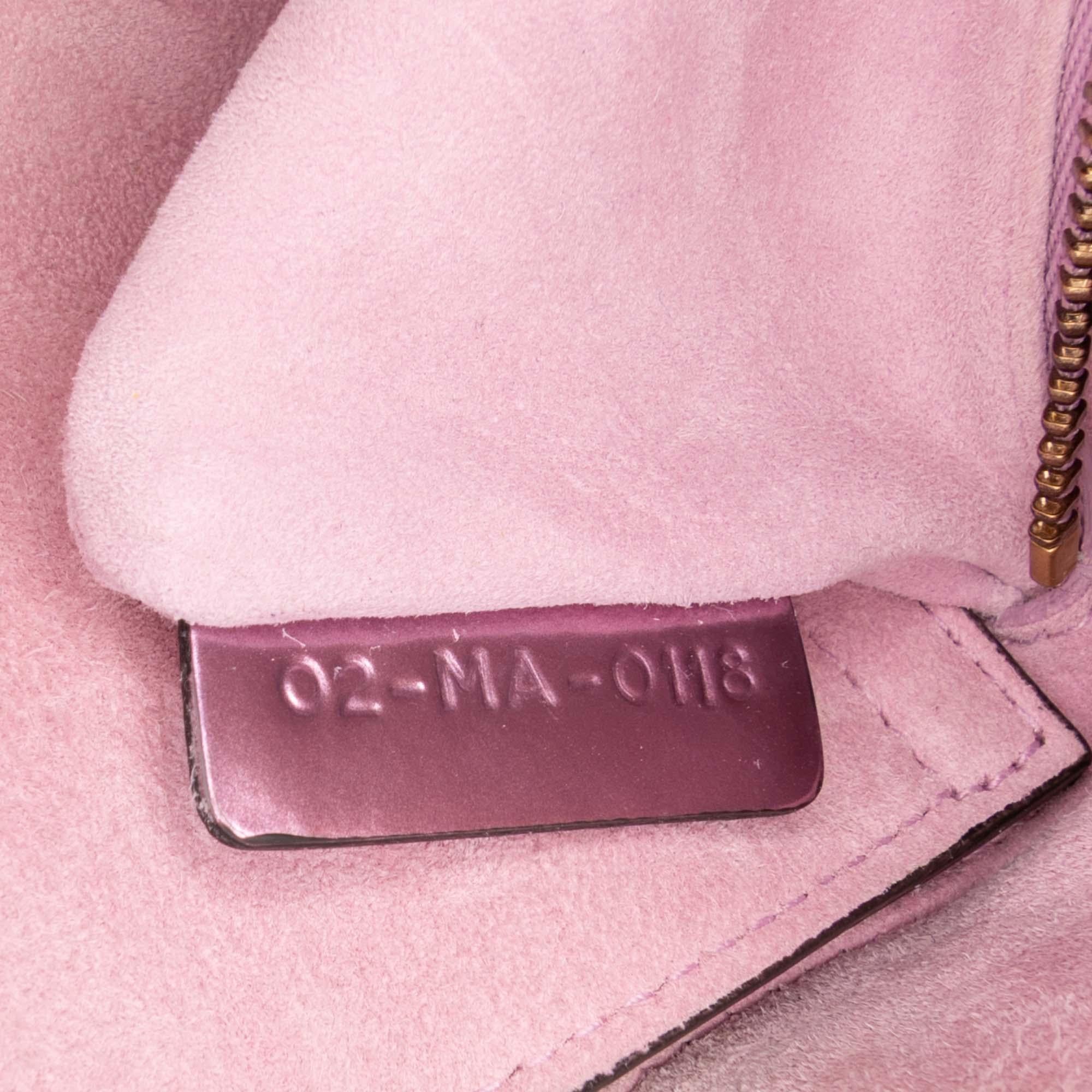 Dior Mini Metallic Glazed Calfskin Lady Dior