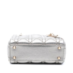 Dior Mini Metallic Lambskin Cannage Lady Dior