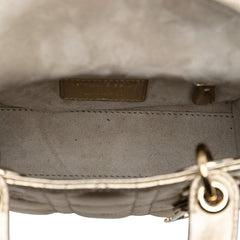 Dior Mini Metallic Lambskin Cannage Lady Dior