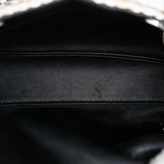 Dior Mini Metallic Leather Woven Tweed Lady Dior