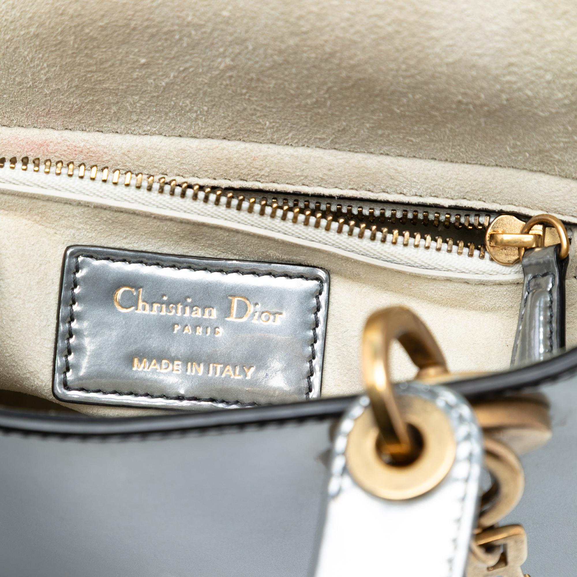 Dior Mini Metallic Patent Lady Dior