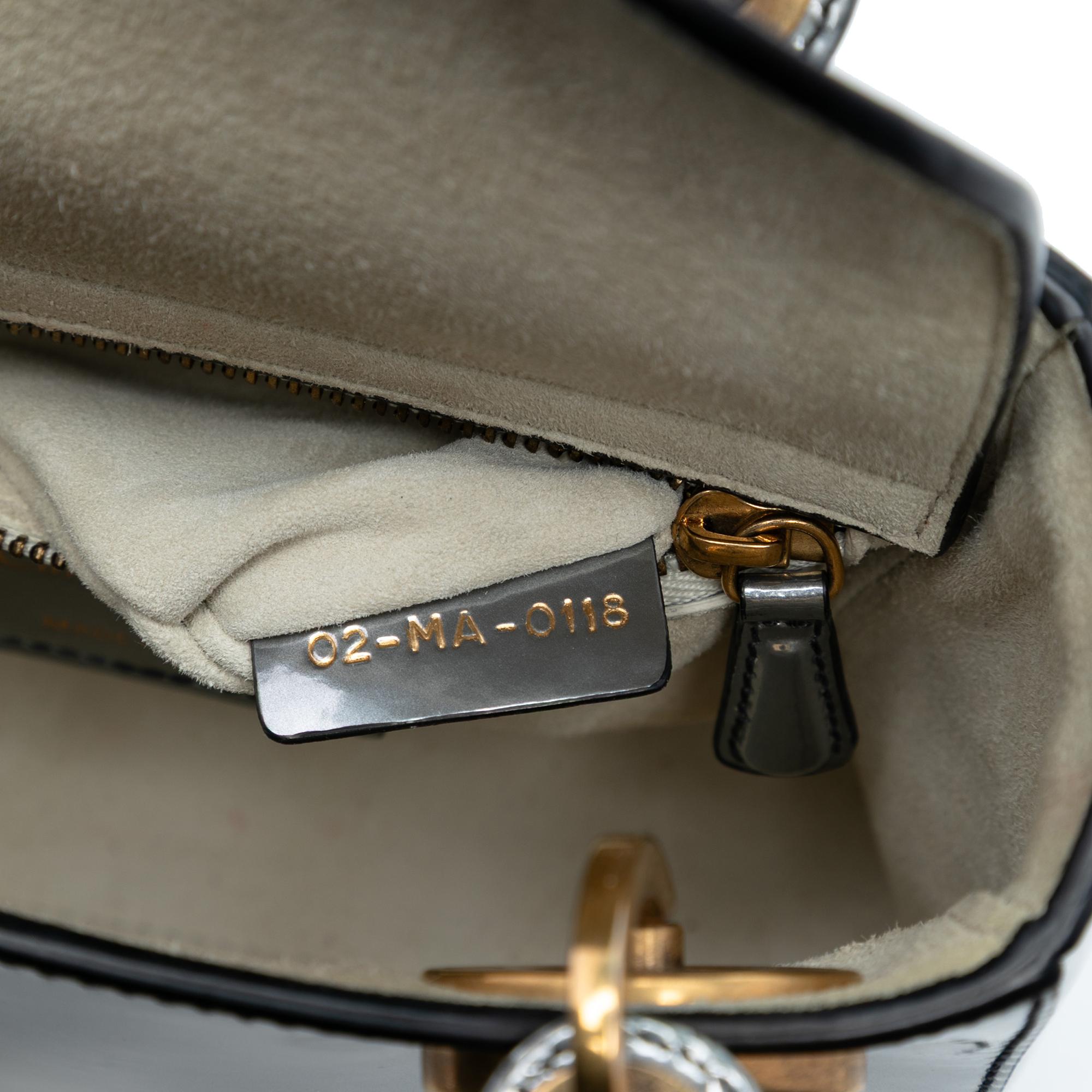 Dior Mini Metallic Patent Lady Dior