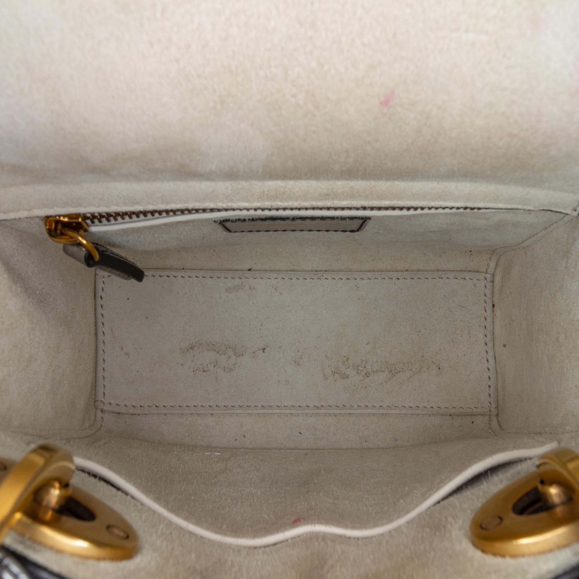 Dior Mini Metallic Patent Lady Dior