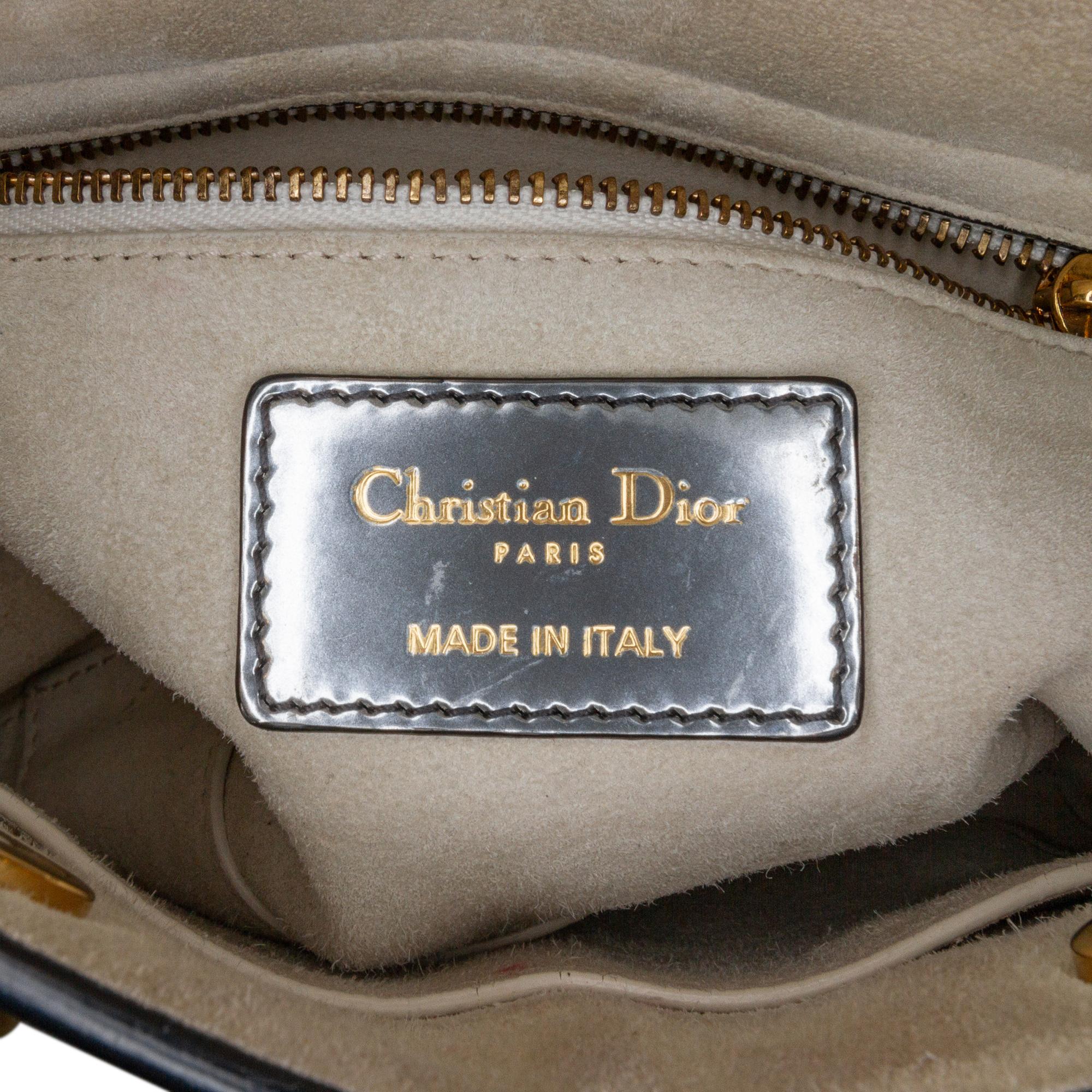 Dior Mini Metallic Patent Lady Dior