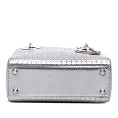 Dior Mini Metallic Patent Microcannage Lady Dior