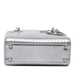 Dior Mini Metallic Patent Microcannage Lady Dior