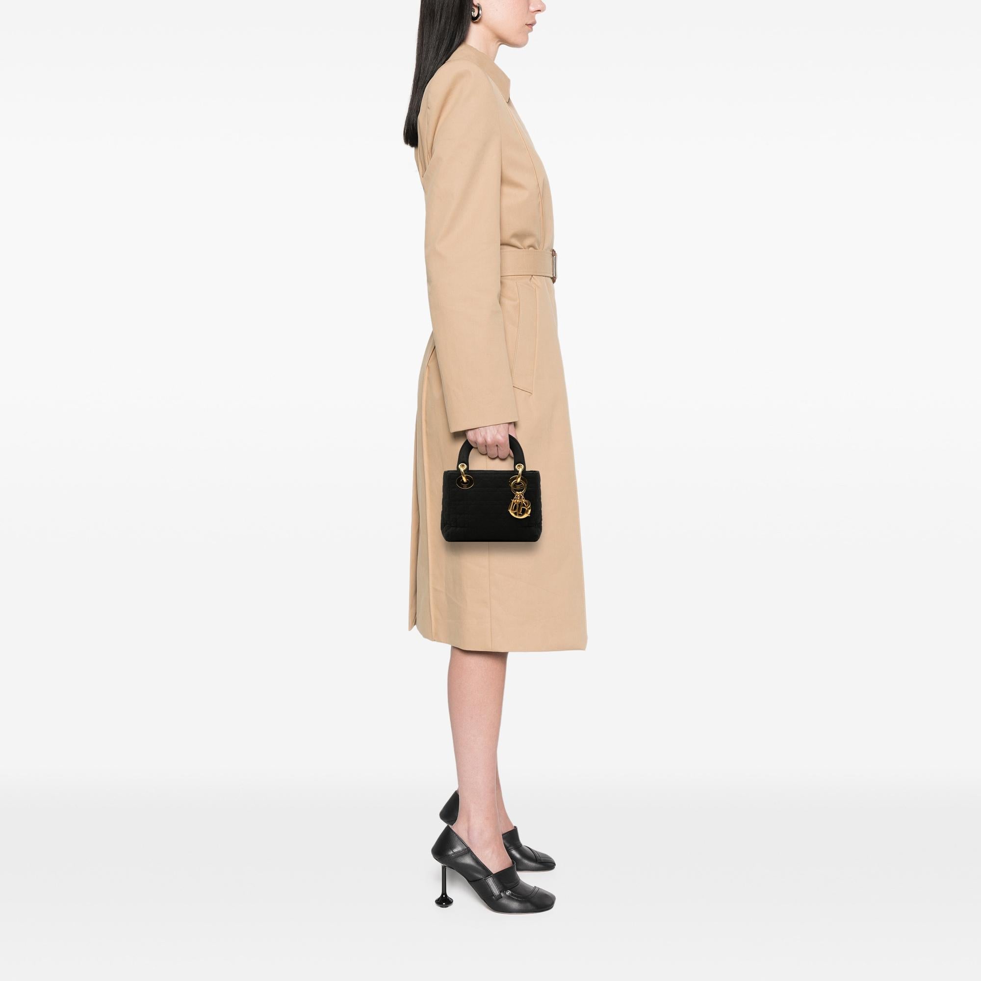 Dior Mini Nylon Cannage Lady Dior