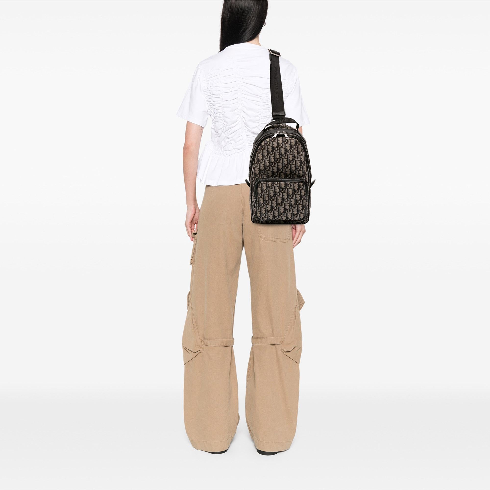 Dior Mini Oblique Canvas Rider Sling Bag