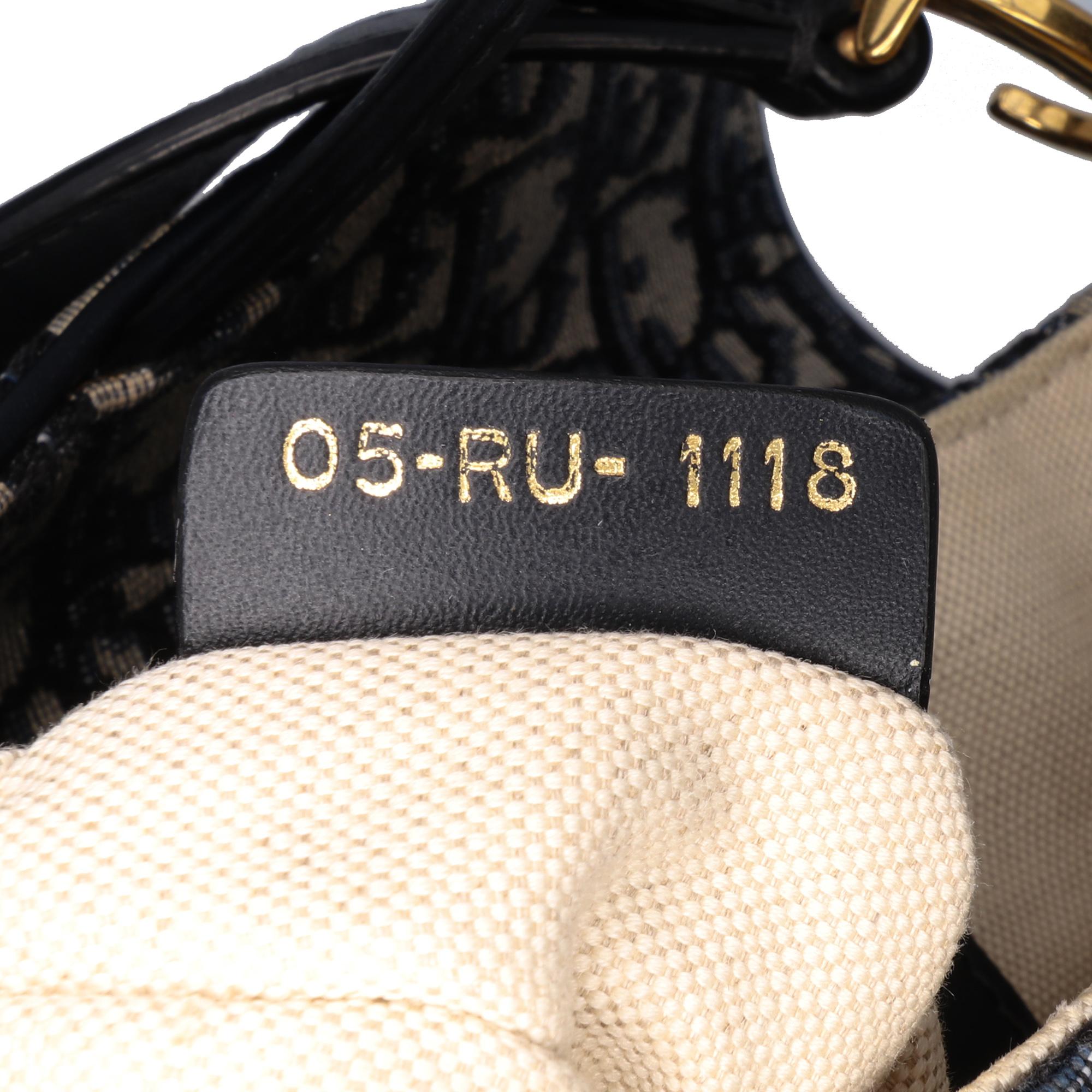 Dior Mini Oblique Canvas Saddle Bag