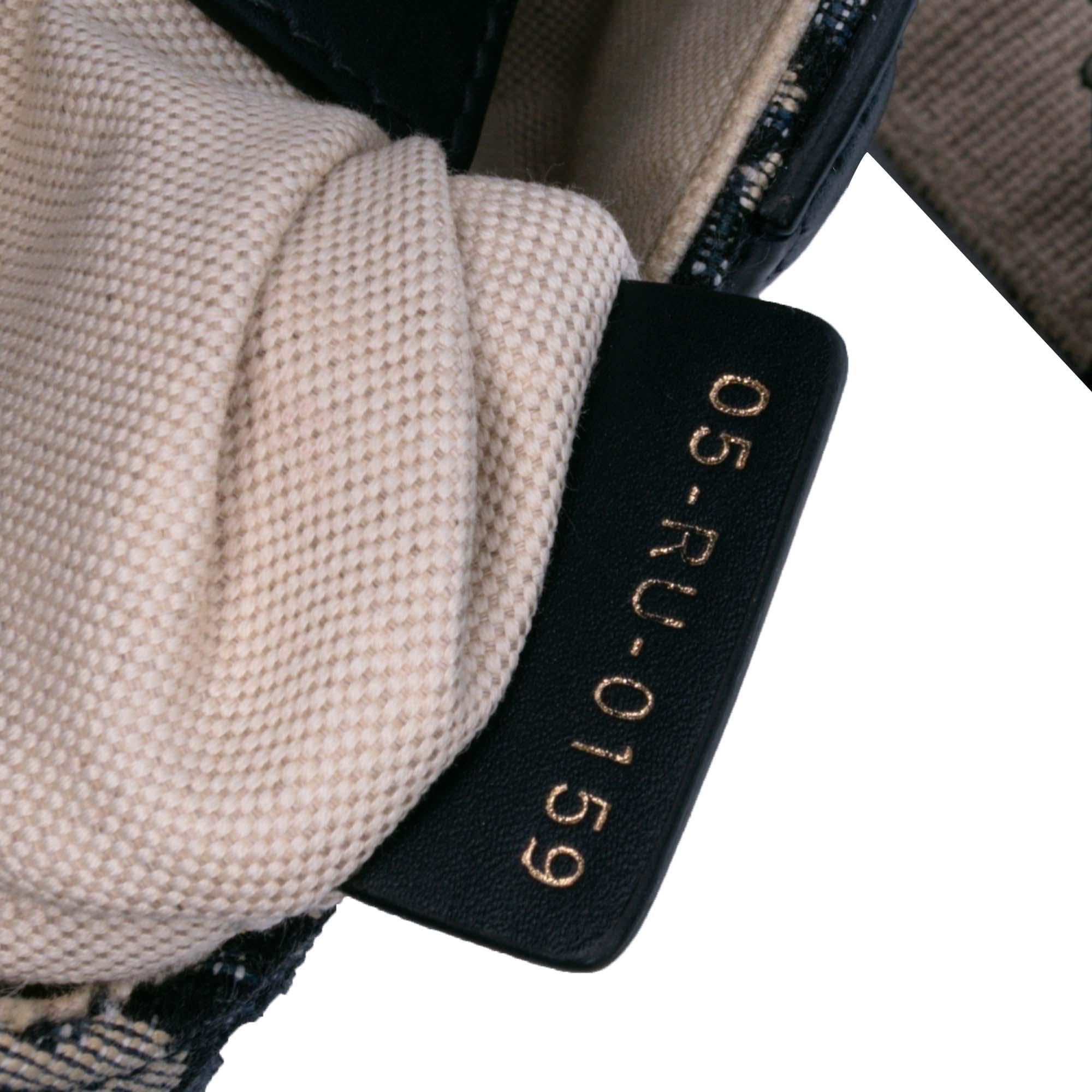 Dior Mini Oblique Canvas Saddle Bag