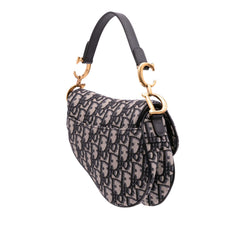 Dior Mini Oblique Canvas Saddle Bag