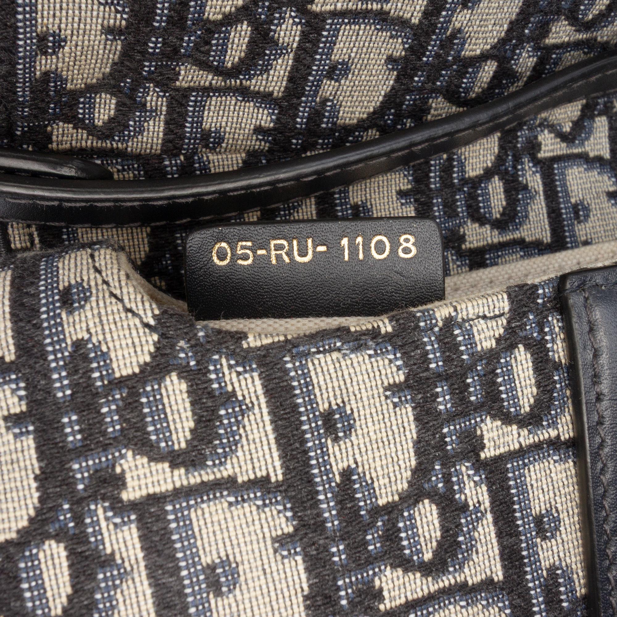 Dior Mini Oblique Canvas Saddle Bag