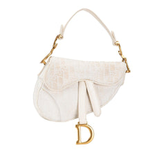Dior Mini Oblique Canvas Saddle Bag