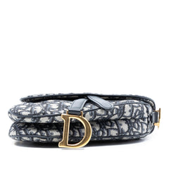 Dior Mini Oblique Canvas Saddle Bag