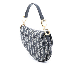 Dior Mini Oblique Canvas Saddle Bag