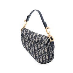 Dior Mini Oblique Canvas Saddle Bag