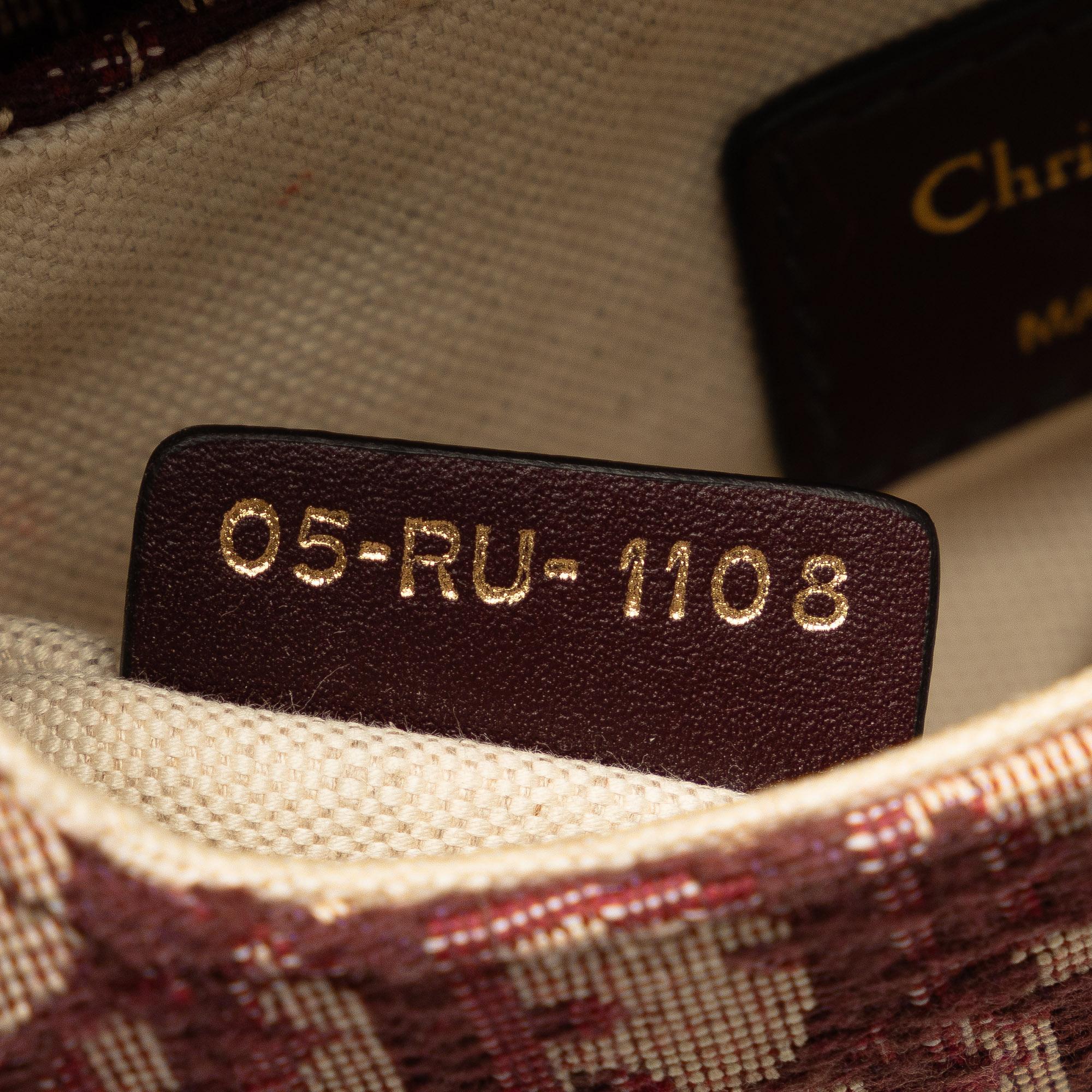 Dior Mini Oblique Canvas Saddle Bag