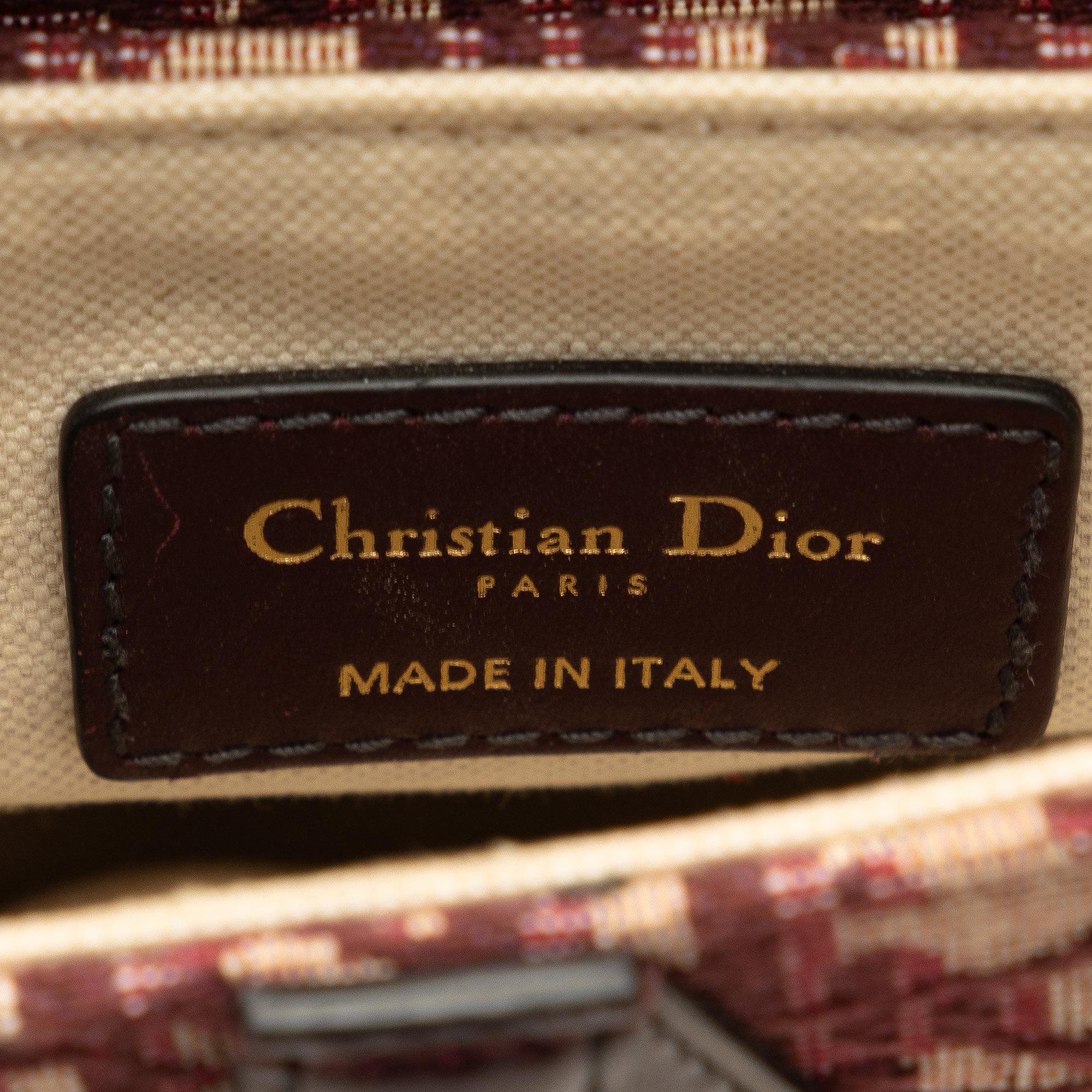 Dior Mini Oblique Canvas Saddle Bag