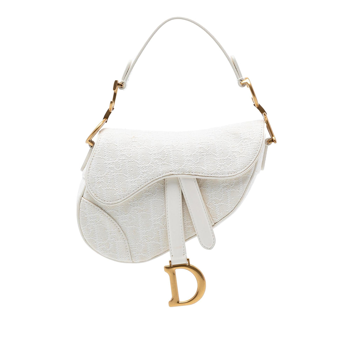 Dior Mini Oblique Canvas Saddle Bag