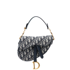 Dior Mini Oblique Canvas Saddle Bag