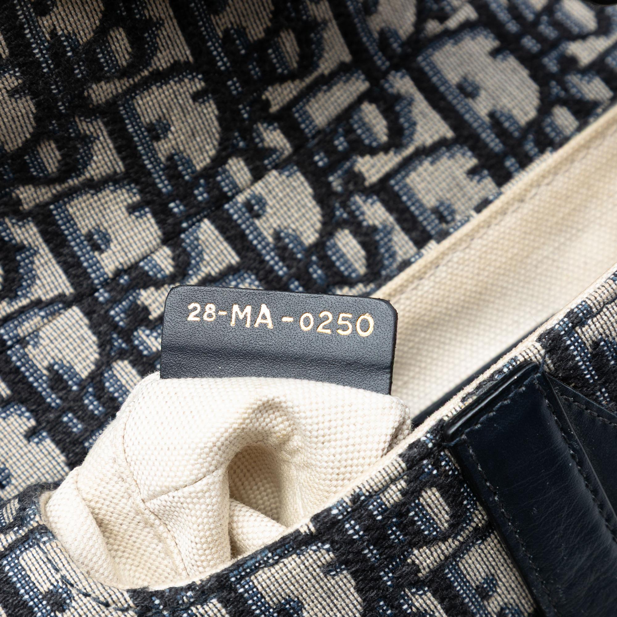 Dior Mini Oblique Canvas Saddle Bag