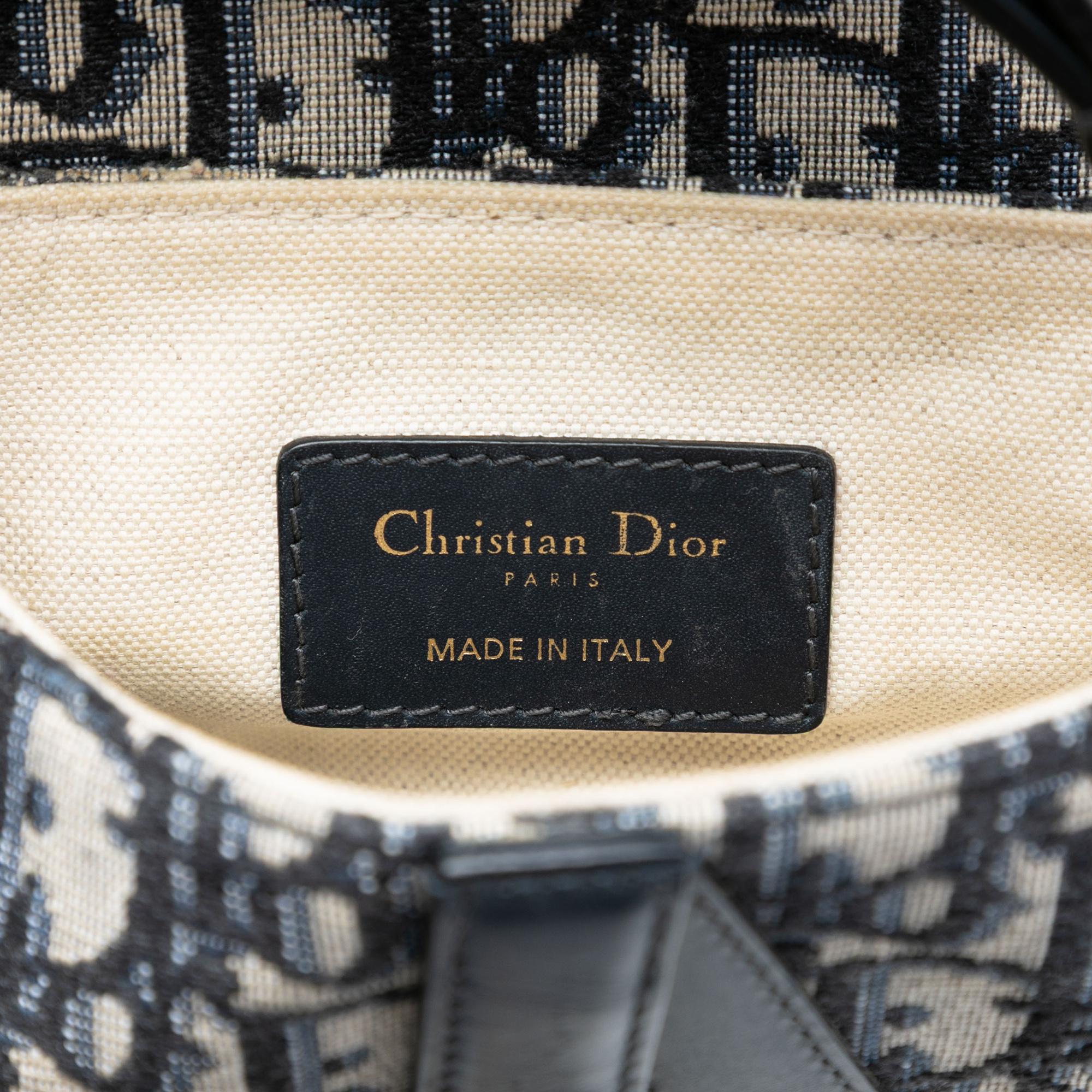 Dior Mini Oblique Canvas Saddle Bag