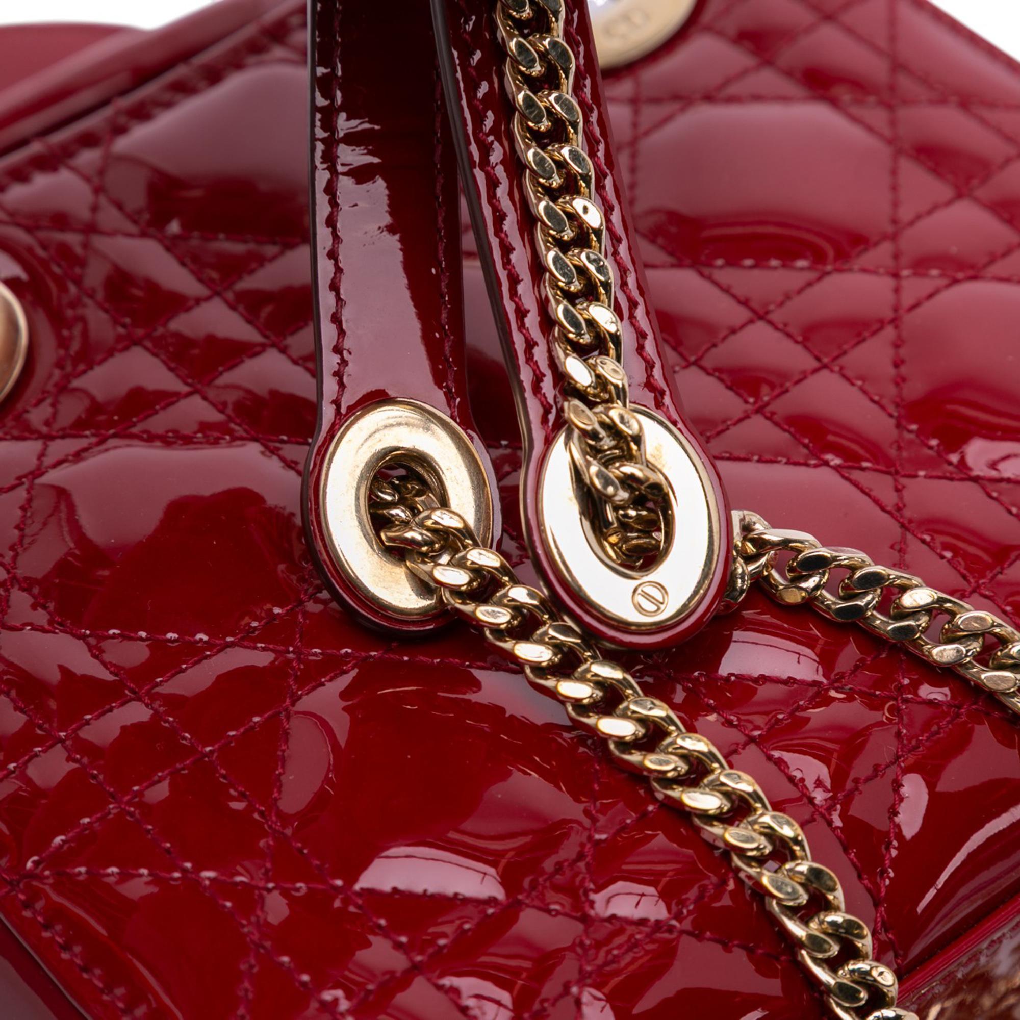 Dior Mini Patent Cannage Lady Dior