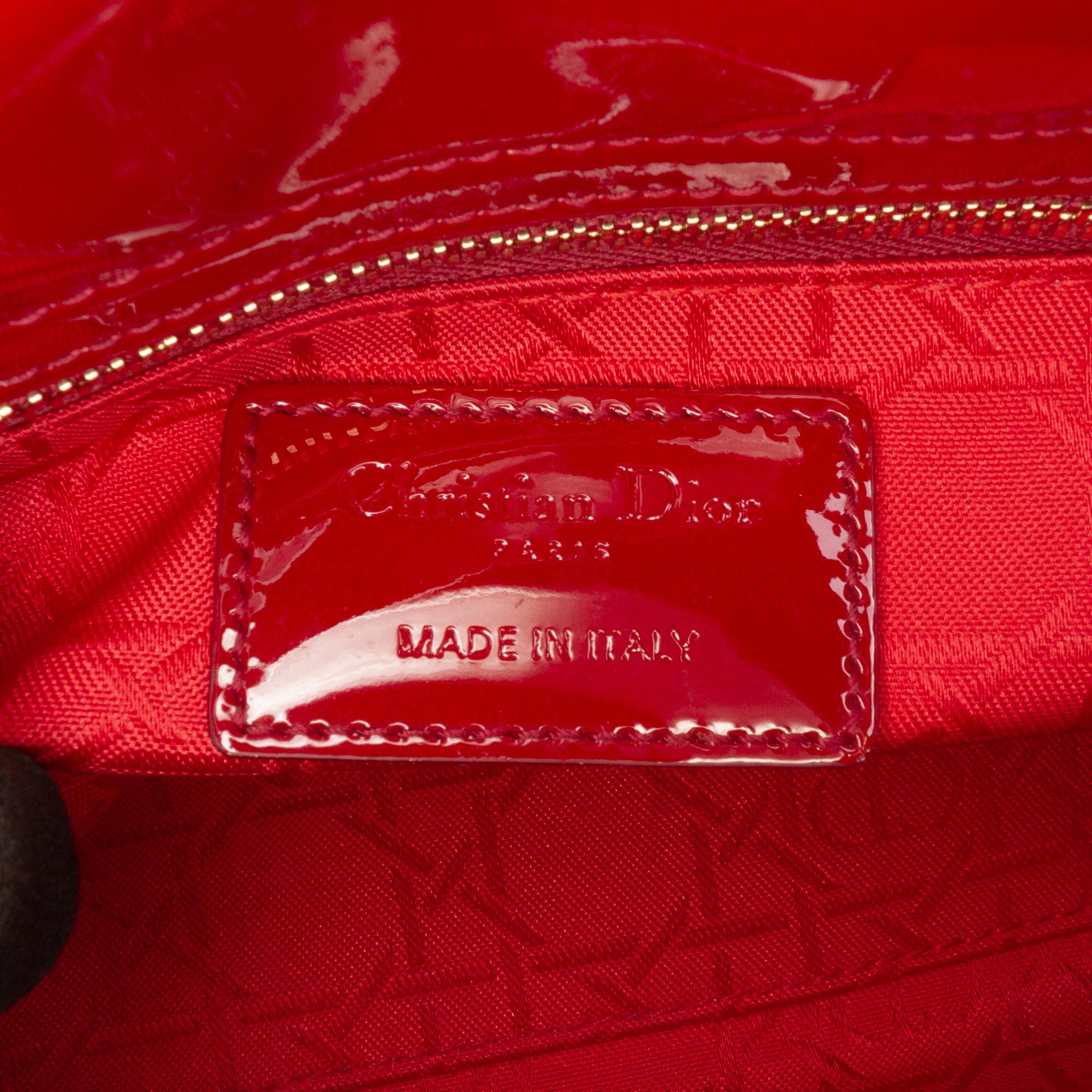 Dior Mini Patent Cannage Lady Dior