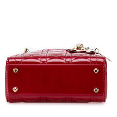 Dior Mini Patent Cannage Lady Dior
