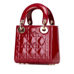 Dior Mini Patent Cannage Lady Dior